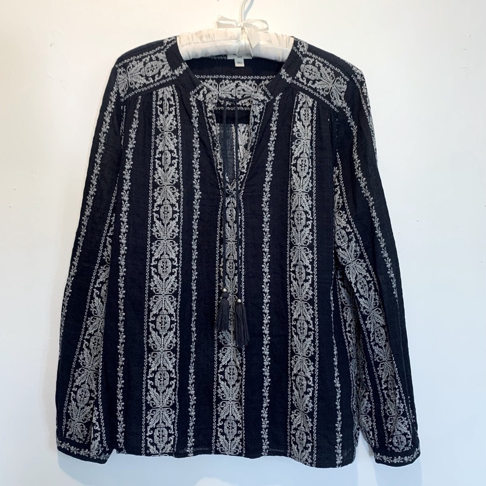 Dylan Tassel Tie Western Boho Tunic
